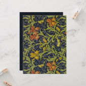 Iris Pattern (von William Morris) Karte (Vorderseite/Rückseite Beispiel)