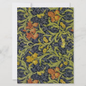 Iris Pattern (von William Morris) Karte (Vorderseite)