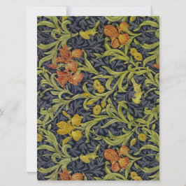 Iris Pattern (von William Morris) Karte