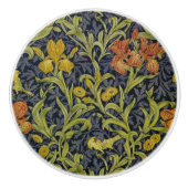 Iris Pattern (von William Morris) Keramikknauf (Vorderseite)