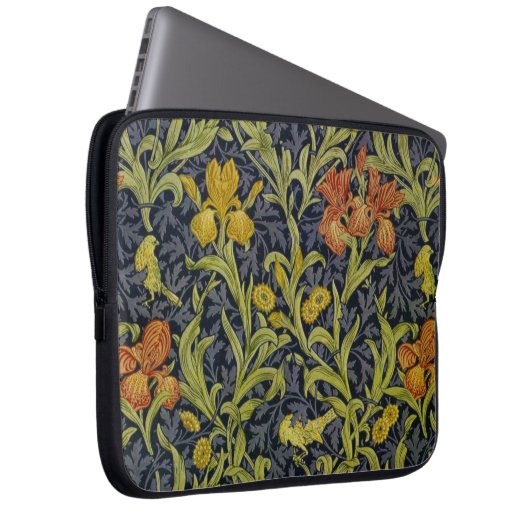 Iris Pattern (von William Morris) Laptopschutzhülle (Vorne Rechts)