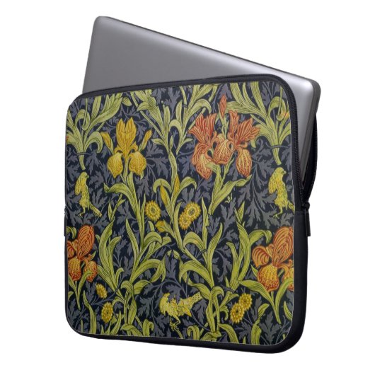 Iris Pattern (von William Morris) Laptopschutzhülle (Vorderseite Links)
