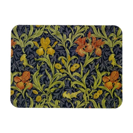 Iris Pattern (von William Morris) Magnet (Horizontal)