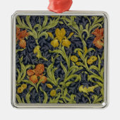 Iris Pattern (von William Morris) Ornament Aus Metall (Vorne)