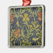 Iris Pattern (von William Morris) Ornament Aus Metall (Links)