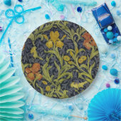 Iris Pattern (von William Morris) Pappteller (Party)