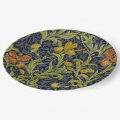 Iris Pattern (von William Morris) Pappteller (Schrägansicht)