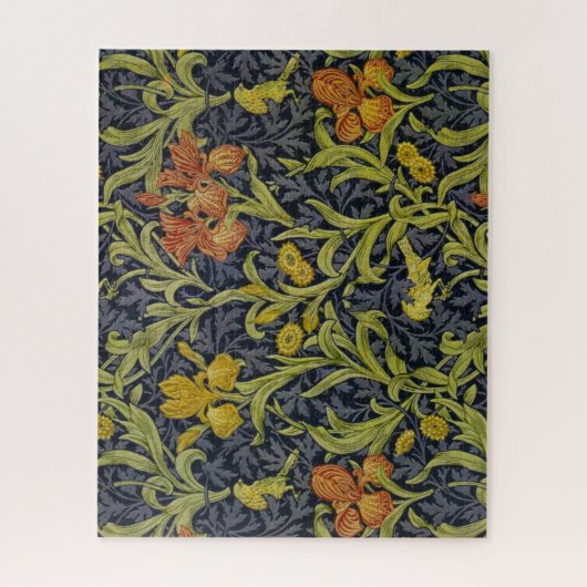 Iris Pattern (von William Morris) Puzzle (Vertikal)