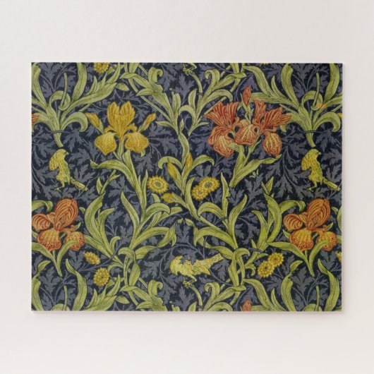 Iris Pattern (von William Morris) Puzzle (Horizontal)
