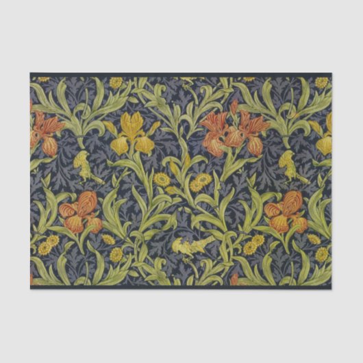 Iris Pattern (von William Morris) Seidenpapier (Vorderseite)