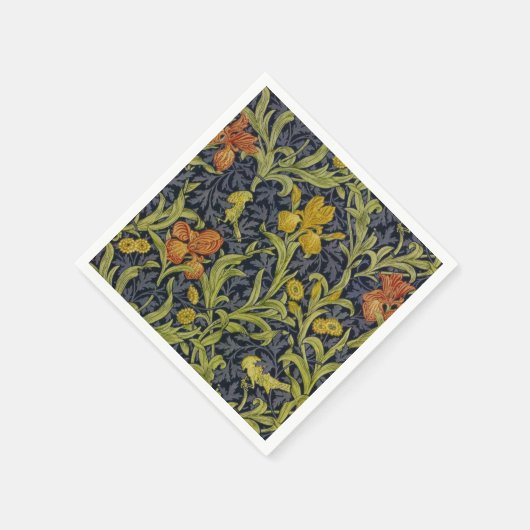 Iris Pattern (von William Morris) Serviette (Ecke)