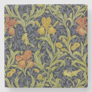 Iris Pattern (von William Morris) Steinuntersetzer
