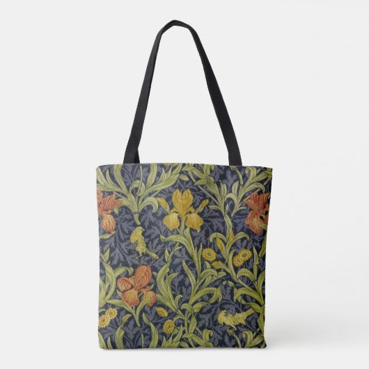 Iris Pattern (von William Morris) Tasche (Rückseite)