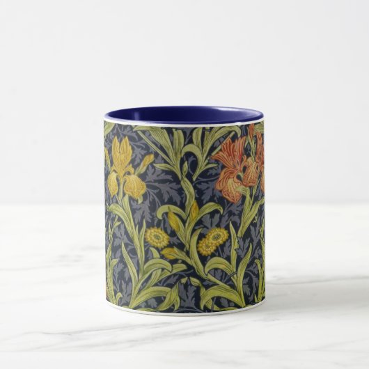 Iris Pattern (von William Morris) Tasse (Zentrum)