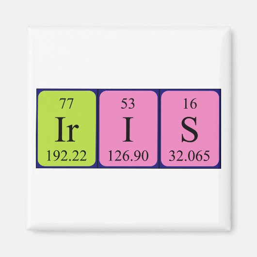 Iris-Periodenmagnet Magnet (Vorne)