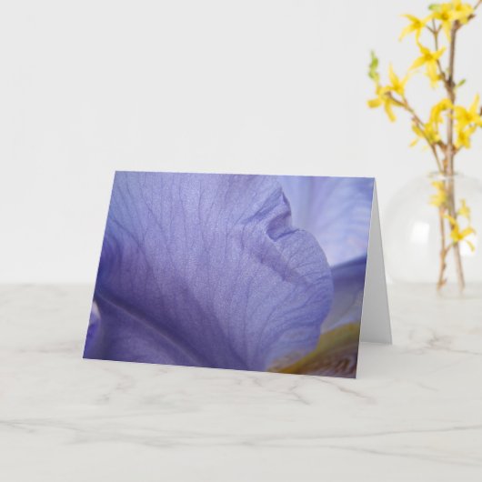 Iris Petal Karte (Gelbe Blume)