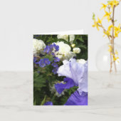 Iris, Pfingstrosen und Cranesbill Anmerkungs-Karte Karte (Gelbe Blume)