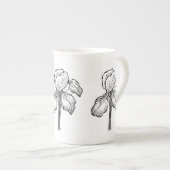 Iris Porzellantasse (Vorderseite Rechts)