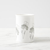 Iris Porzellantasse (Vorderseite)