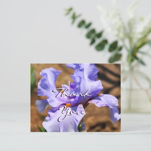 Iris Postcard - passen Sie an jeden Anlass an Postkarte (Stehend Vorderseite)