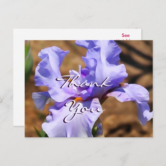 Iris Postcard - passen Sie an jeden Anlass an Postkarte (Vorne/Hinten)