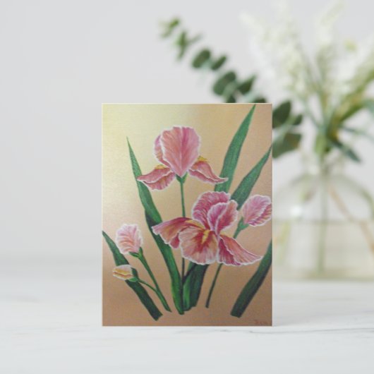 Iris Postcard Postkarte (Stehend Vorderseite)