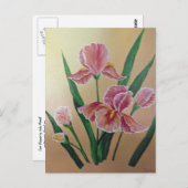 Iris Postcard Postkarte (Vorne/Hinten)