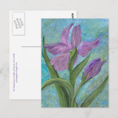 Iris Postcard Postkarte (Vorne/Hinten)