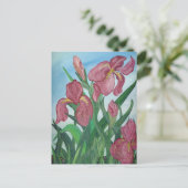 Iris Postcard Postkarte (Stehend Vorderseite)