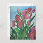 Iris Postcard Postkarte (Vorne/Hinten)