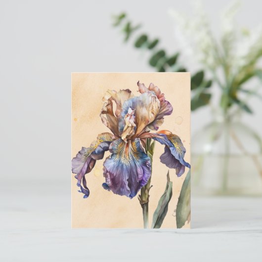 Iris Postkarte (Stehend Vorderseite)