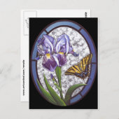 Iris Postkarte (Vorne/Hinten)