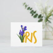 Iris Postkarte (Stehend Vorderseite)