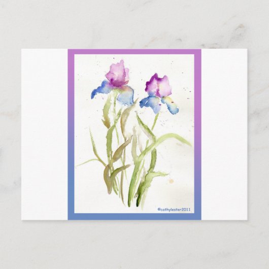 Iris Postkarte (Vorderseite)
