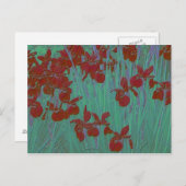 Iris Red Postkarte (Vorne/Hinten)