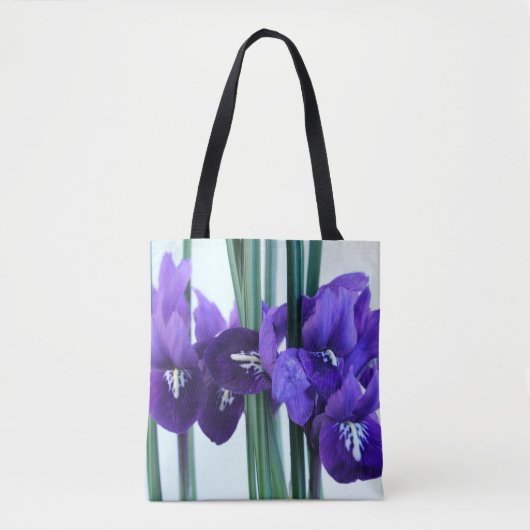 Iris Reticulata ganz über Druck-Taschen-Tasche Tasche (Vorderseite)