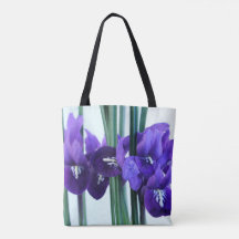 Iris Reticulata ganz über Druck-Taschen-Tasche