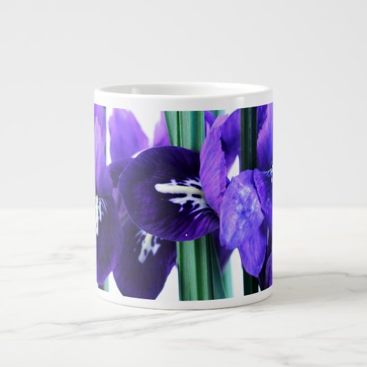 Iris Reticulata Tunnel-bohrwagenTasse Jumbo-Tasse (Vorderseite)