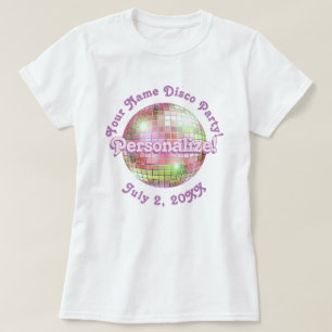 Iris Retro Disco-Kugel PERSONALISIERTES T-Shirt