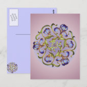 Iris-Ring-Ansichtskarte Postkarte (Vorne/Hinten)