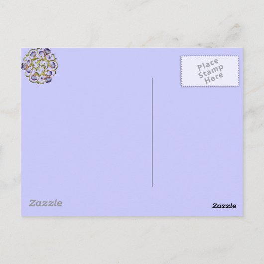 Iris Ring Postkarte (Rückseite)