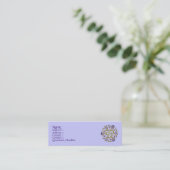 Iris-Ring-Profilkarte Mini Visitenkarte (Stehend Vorderseite)