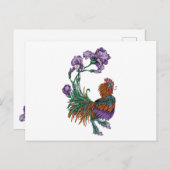 Iris Rooster Postkarte (Vorne/Hinten)