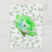 Iris Rose und Kleeblatt! Postkarte (Vorderseite)