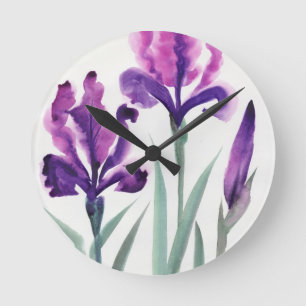 Iris Runde Wanduhr