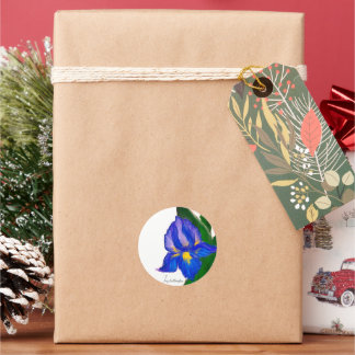 Iris Runder Aufkleber