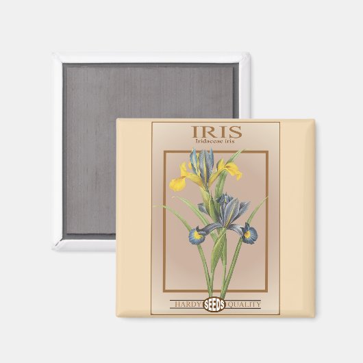 Iris-Samenpackung Magnet (Vorderseite/Rückseite)