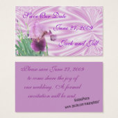 Iris Save the Date Karte anpassen (Vorne & Hinten)