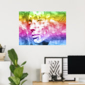 Iris scarf poster (Heimbüro)