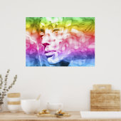 Iris scarf poster (Küche)